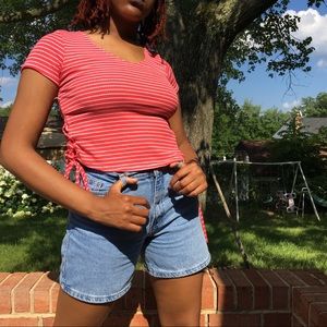 Red and White Striped Shirt